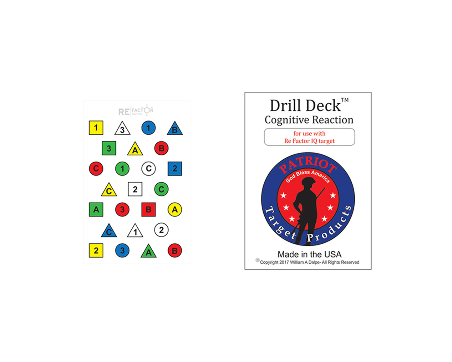 Drill Deck for Re Factor IQ Target - Patriot Firearms School & Defense LLC
